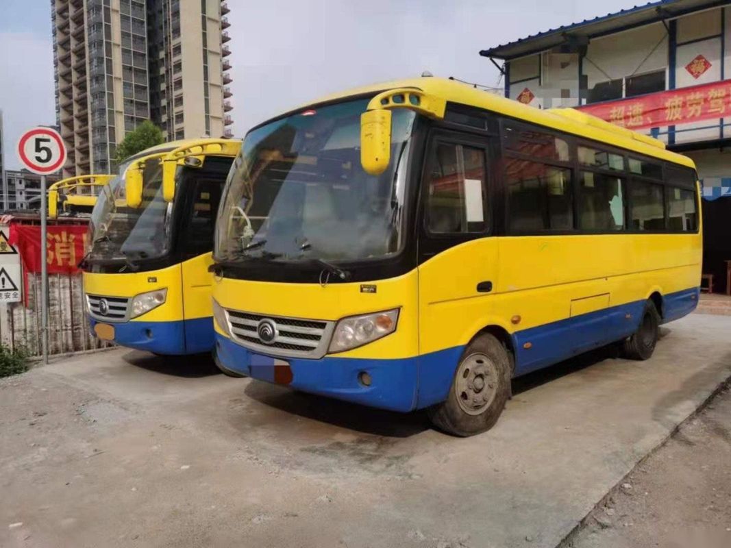 사용된 Yutong 소형 버스 ZK6720d 전방 엔진 95kw Yuchai 좋은 여객 버스 Euro IV 26seats