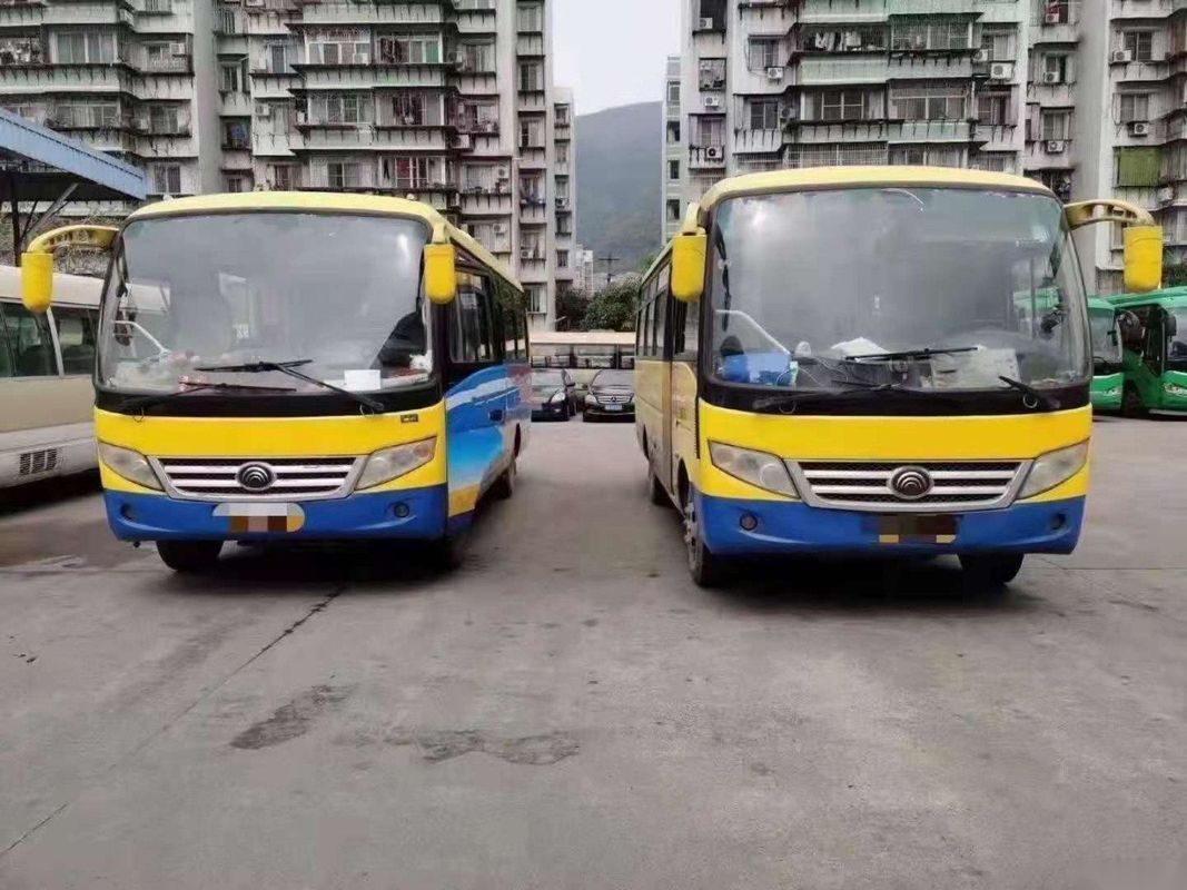 사용된 Yutong 소형 버스 ZK6720d 전방 엔진 95kw Yuchai 좋은 여객 버스 Euro IV 26seats