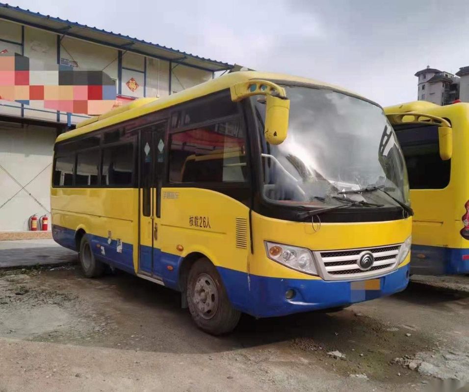 사용된 Yutong 소형 버스 ZK6720d 전방 엔진 95kw Yuchai 좋은 여객 버스 Euro IV 26seats