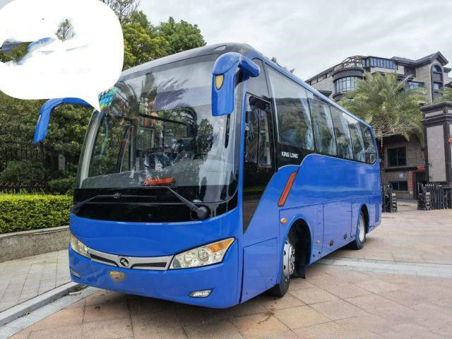 중고 투어 버스 모델 XMQ6859 브랜드 Kinglong 35 석 낮은 킬로미터 유로 III 중고 미니 코치