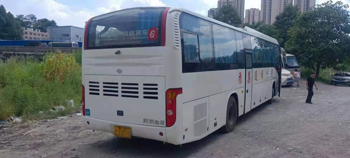 현재 신착 중고 Higer KLQ6129TA 코치 버스 53 석 디젤 엔진 Yuchai 엔진 사용 버스