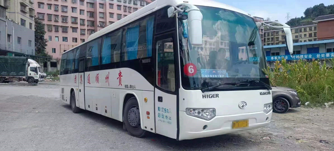 현재 신착 중고 Higer KLQ6129TA 코치 버스 53 석 디젤 엔진 Yuchai 엔진 사용 버스