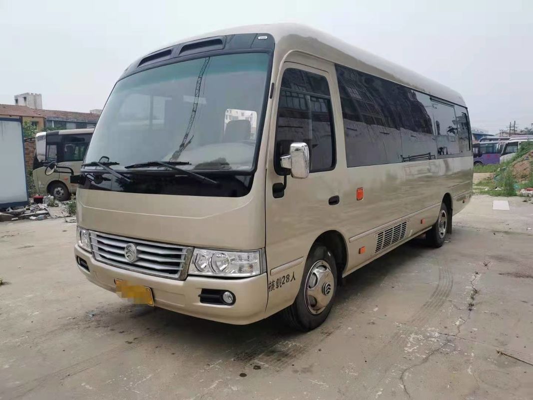 2019년 28 좌석 XML6729J15는 황금 드래곤 코스터 버스, 사업을 위한 Hino 엔진을 가진 사용된 소형 버스 코스터 버스를 사용했습니다