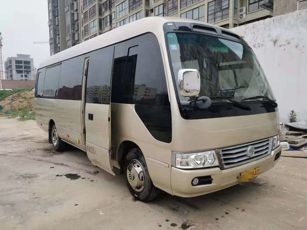 2019년 28 좌석 XML6729J15는 황금 드래곤 코스터 버스, 사업을 위한 Hino 엔진을 가진 사용된 소형 버스 코스터 버스를 사용했습니다