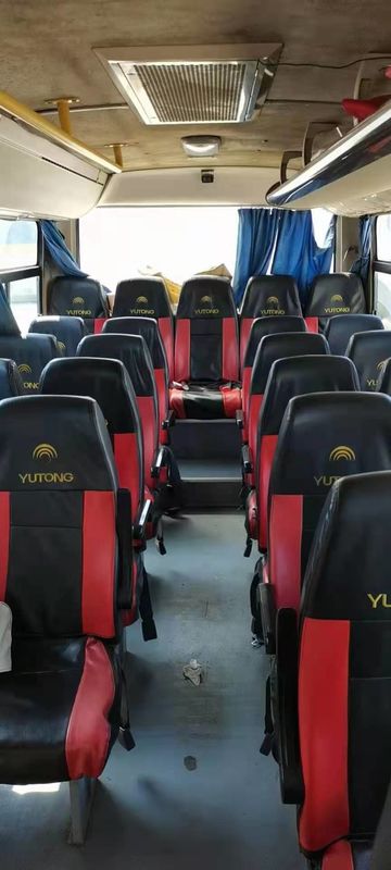 중고 미니 버스 판매 19 석 새해 짧은 버스 근처 판매 중고 Yutong 버스 ZK6729D 앞 엔진 코치