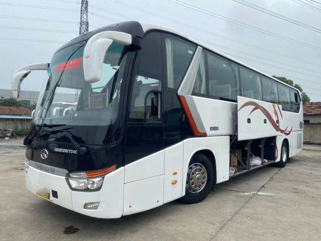 사용된 Kinglong 버스 53 좌석 이중 문 사용된 코치 버스 XMQ6129 왼쪽 조타