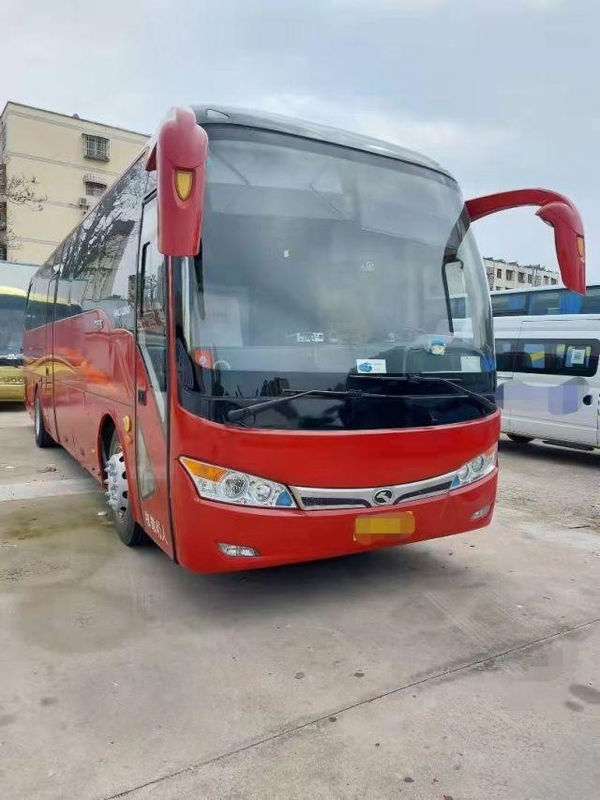 Kinglong 사용된 버스 XMQ6101 관광 버스 Yuchai 6 변속기 260hp 시내 버스 강철 포좌 45 좌석