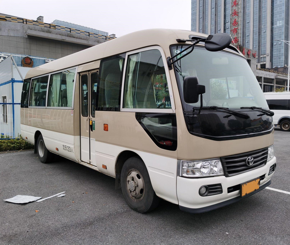 고급 에어컨 체계와 LHD 초침 밑받침 버스 히노 엔진 23 인승 카키색 복지 버스