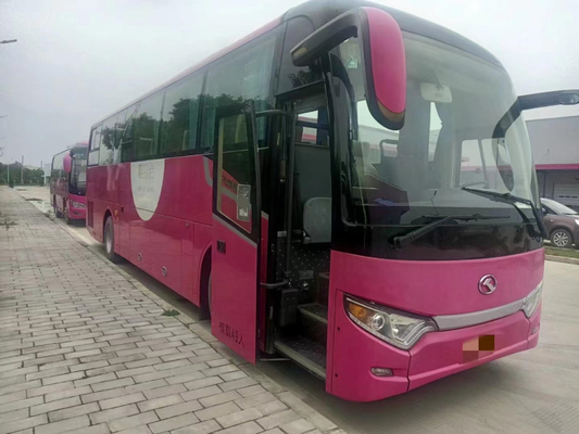 관광객 버스는 킹롱 XMQ6112 에어백 중단 49 좌석 하이브리드 전기 자동차를 사용했습니다