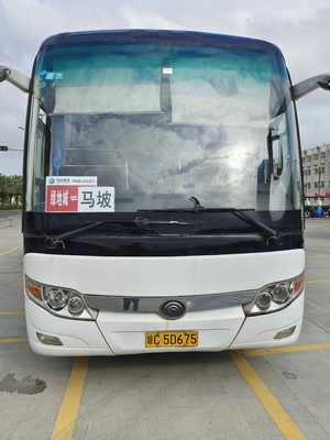 2015년 55 인승 사용된 유통 버스 Zk6122 LHD 디젤 엔진 이중 도어