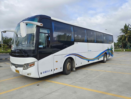 2015년 55 인승 사용된 유통 버스 Zk6122 LHD 디젤 엔진 이중 도어