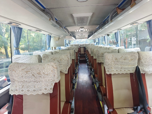 사용된 작은 버스 39 자리 하얀 유통 버스 후미 엔진 출구조사는 아프리카를 위한 고급 버스를 사용했습니다