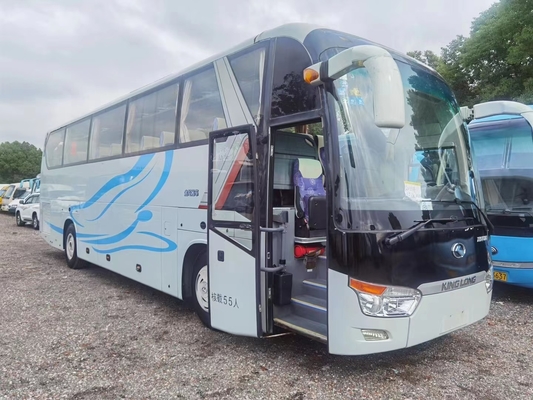 디젤 엔진 호화 관광 버스와 사용된 투어 버스 55 자리 대형 버스 킹롱 XMQ6128