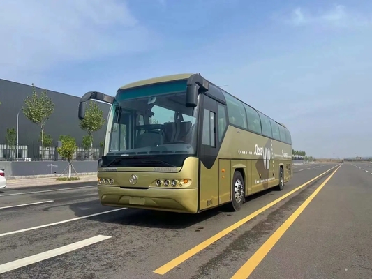 사용된 상업적 버스 39 좌석 웨이차이 엔진 336 에이치피 금빛 컬러 중앙 유동로 도어 12 미터 베이팡 버스 BFC6120