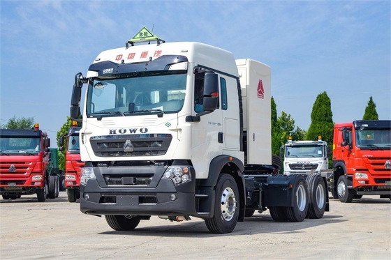HOWO 무거운 트럭 460HP 6X4 CNG 위험물 트랙터 국가 VI 후면 8 바퀴