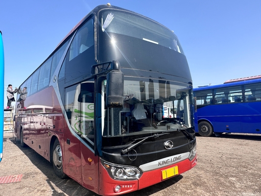 버스 판매 중고 Kinglong 버스 54 좌석 XMQ6125 웨이차이 375hp 좌측 디르브 코치 버스 A / C