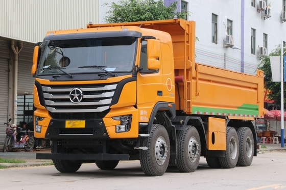 아프리카의 중고용 덤프 트럭 DAYUN N8V 8*4 드라이브 모드 350hp 사용 된 건설 덤프 트럭