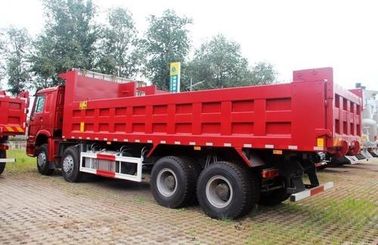 빨간색 Dongfeng 6x4를 가진 제 2 손 팁 주는 사람 트럭은 유로 3 디젤 엔진을 몹니다