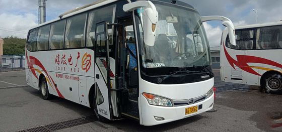2015년 디젤 168kw Kinglong XMQ6898 사용된 코치 버스 39/45 좌석 호화스러운 좌석