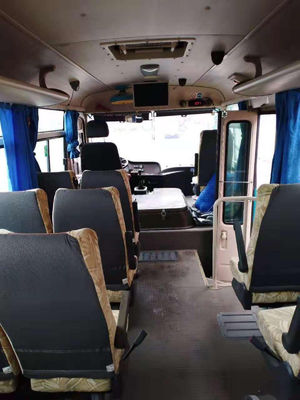 사용된 미니 버스 유통 ZK6609D 19 좌석 디젤 엔진 전방 엔진 강철 샤시 유럽 Ｖ 왼손은 사용된 일반인 버스를 운전합니다
