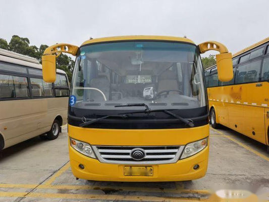 사용된 유통은 29 자리 투어 버스 강철 샤시 전방 엔진 유럽 3세 왼쪽 안내를 버스로 나릅니다