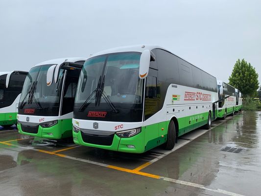 사용된 즈홍통 버스 LCK6128 새로운 버스 56 자리는 문 큰 칸막이 후미 엔진을 두배로 합니다