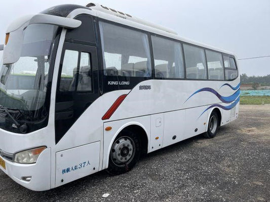 사용된 킹롱 버스 XMQ6859 37 자리 강철 샤시 단일의 도어 유키아 후미 엔진 유럽 3세는 투어 버스를 사용했습니다