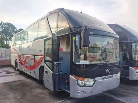 사용된 Kinglong 버스 55 좌석 두 배 앞유리 사용된 여행 버스 낮은 킬로미터 에어백 섀시
