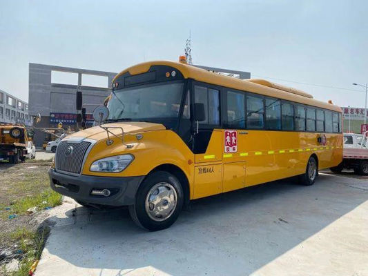 사용된 YUTONG 버스는 디젤 엔진을 가진 학교 버스 7435x2270x2895mm 전체 차원을 사용했습니다