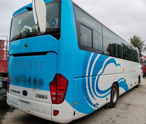 2018년 54 좌석은 에어컨이 있는 Yutong 버스 LHD 조타 ZK6122HQ를 사용하는 코치 버스를 사용했습니다