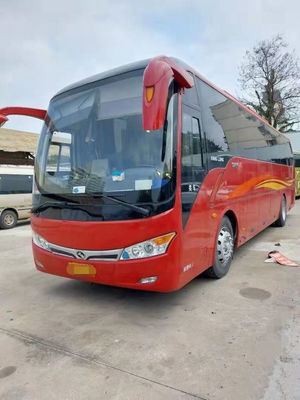 Kinglong 사용된 버스 XMQ6101 관광 버스 Yuchai 6 변속기 260hp 시내 버스 강철 포좌 45 좌석