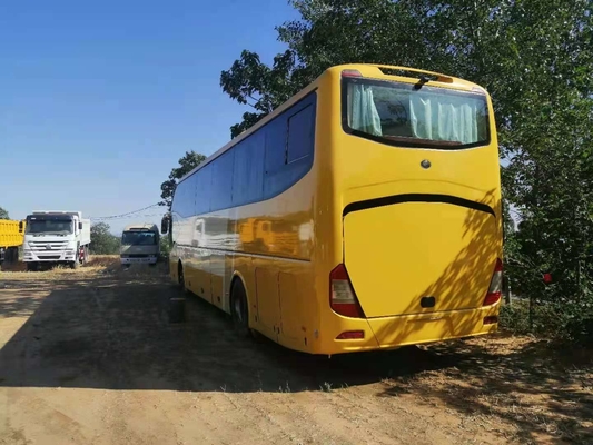 노란 Yutong는 여행 버스 ZK6122 61 좌석 LHD 지원 디젤 엔진 A/C 2개의 문을 사용했습니다