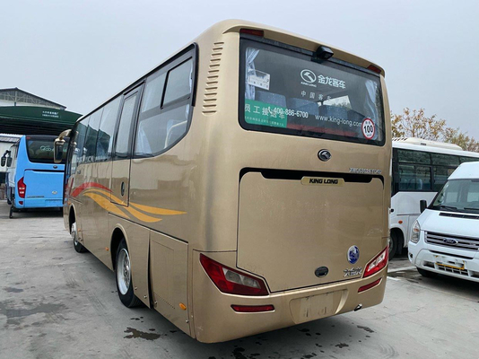 Kinglong 투어 버스 XMQ6802 럭셔리 중고 버스 31 석 Yuchai 엔진