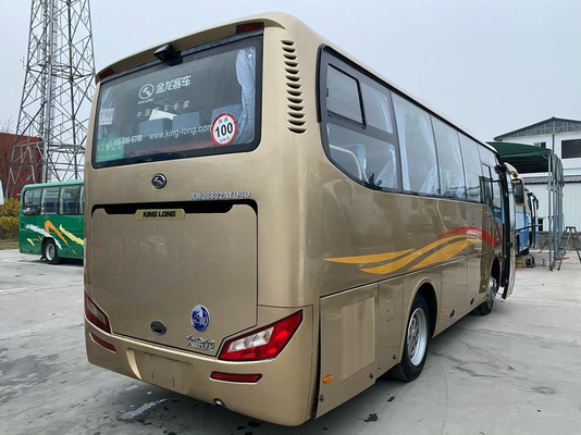 Kinglong 투어 버스 XMQ6802 럭셔리 중고 버스 31 석 Yuchai 엔진