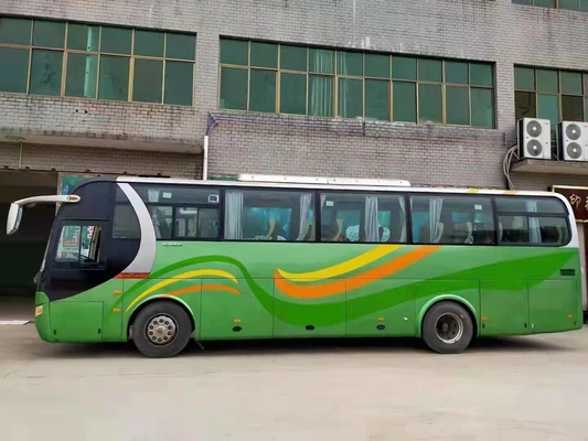 49 자리 2014년 중고 버스 Zk6110 이중 도어 유통은 회사 통근 버스 감독을 이용했습니다