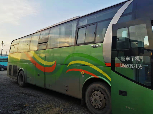 49 자리 2014년 중고 버스 Zk6110 이중 도어 유통은 회사 통근 버스 감독을 이용했습니다