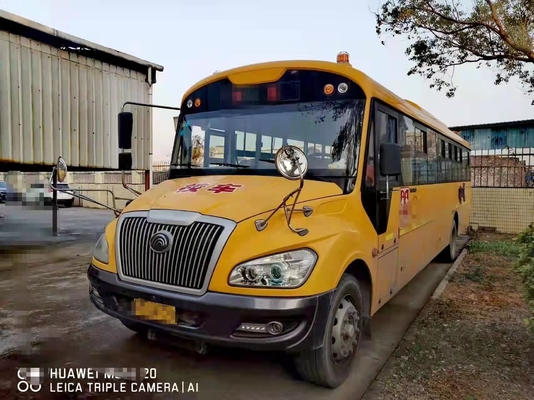오래된 학교 버스 50 자리 사용된 학교 버스 유차이 엔진 소형 코치 에어백 샤시