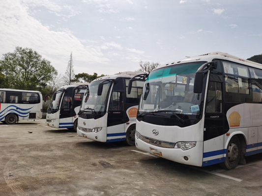중국 KLQ6856 유차이 디젤 엔진 버스에서 35대 승객들 더 높은 중고 버스를 버스로 나르느요